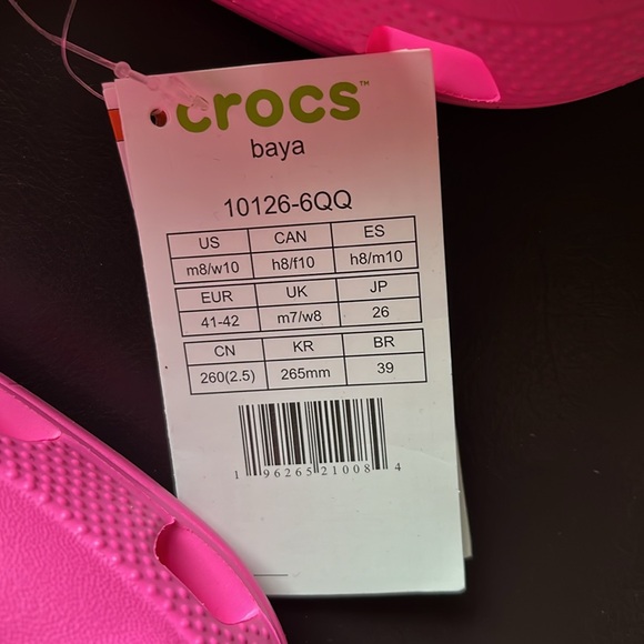 CROCS Baya electric pink size 10 - Picture 3 of 7